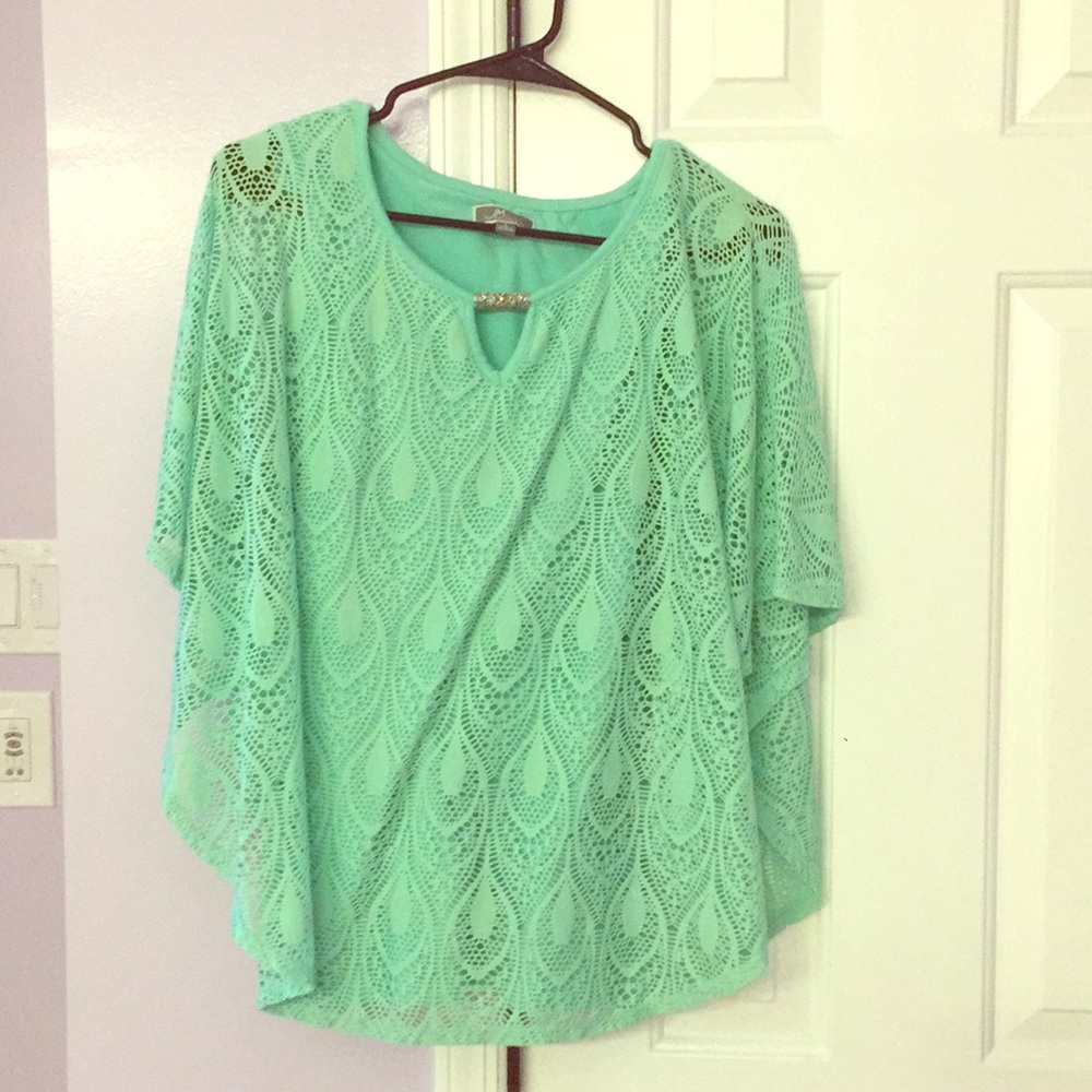 Double layer lace shirt